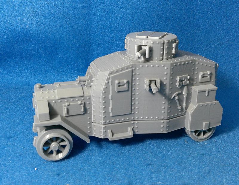 WWI GERMAN EHARHARDT (EV4) armored car light gray